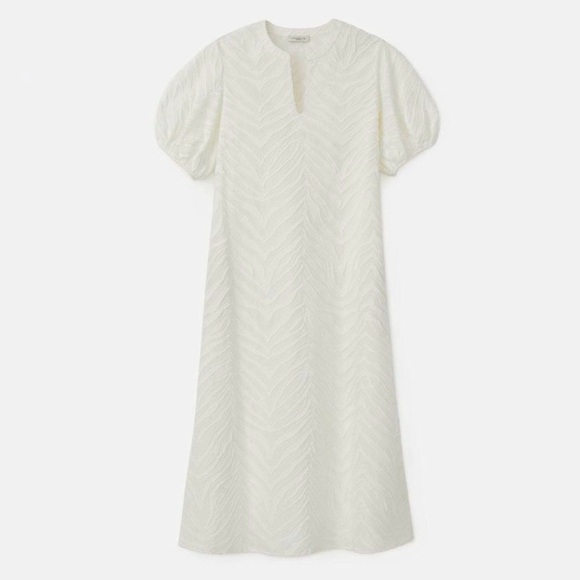 Lafayette 148 New York Ida Dress In Refined Italian Zebra Jacquard - Picture 2 of 12